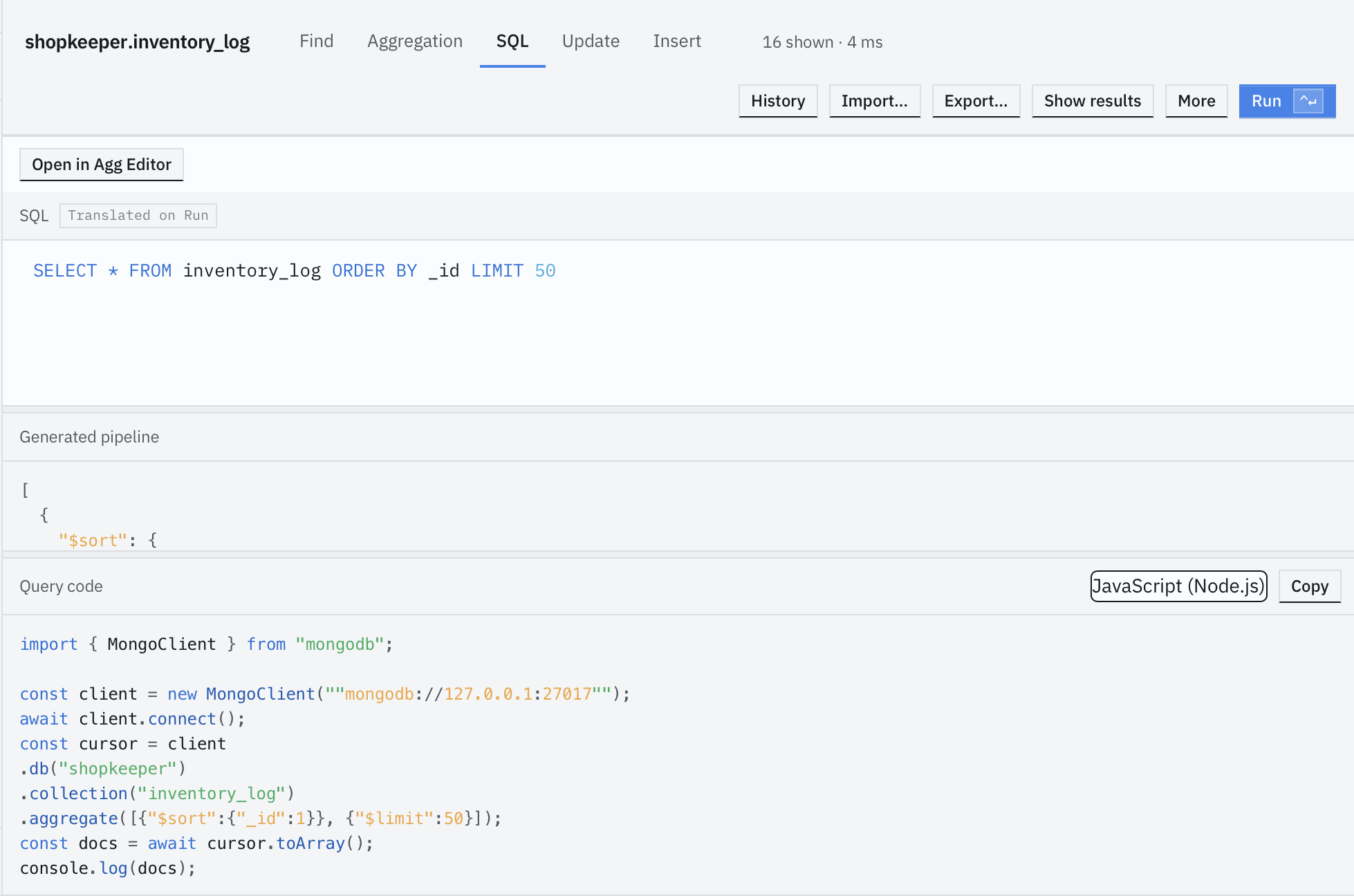 Code generation